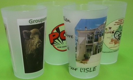 Verres Réutilisables sans impression ou personnalisés